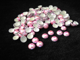 720   Dome Studs 3mm Pink Irisierend