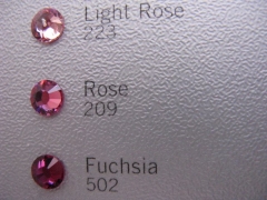 Swarovski Elements SS10 Rose