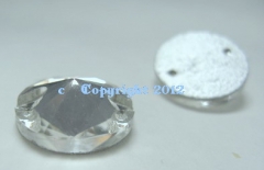 Strasssteine aufnähen 14mm Rund Rivvoli Crystal