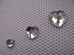 Acryl Strasssteine Herz Kristall 6x6 mm